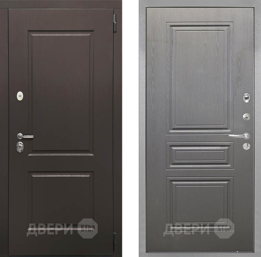 Входная металлическая Дверь Интекрон (INTECRON) Кампо ФЛ-243 Графит вуд дуб в Дубне