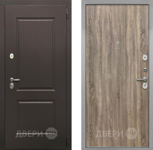 Входная металлическая Дверь Интекрон (INTECRON) Кампо Гладкая Дуб турин в Дубне
