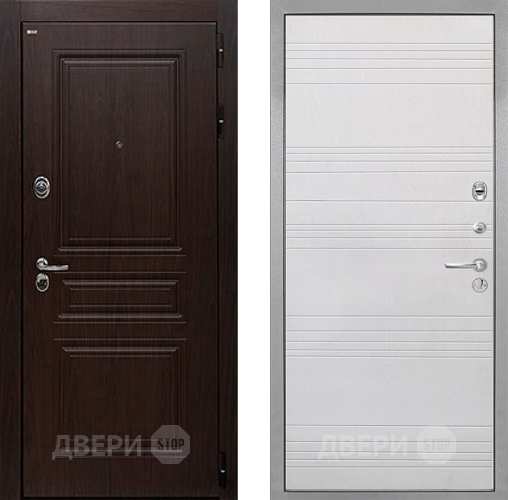 Дверь Интекрон (INTECRON) Брайтон Тиковое Дерево ФЛ-316 Белый ясень в Дубне