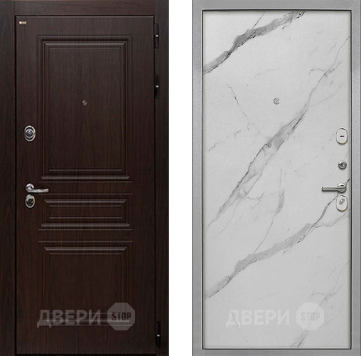 Дверь Интекрон (INTECRON) Брайтон Тиковое Дерево Гладкая Мрамор натуральный арктик в Дубне