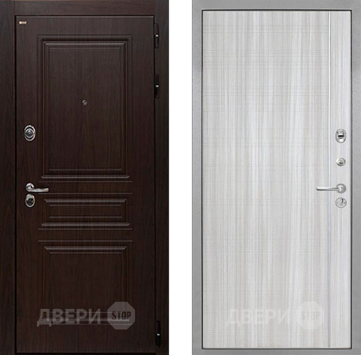 Дверь Интекрон (INTECRON) Брайтон Тиковое Дерево В-07 с молдингом Сандал белый в Дубне