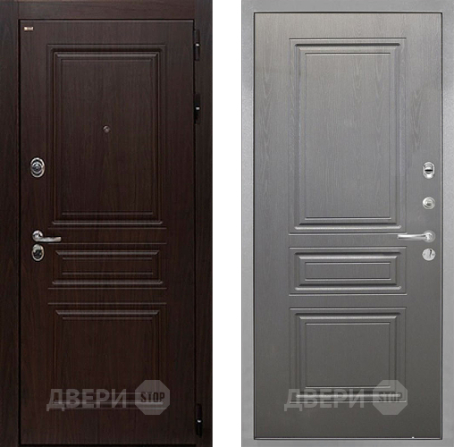 Дверь Интекрон (INTECRON) Брайтон Тиковое Дерево ФЛ-243 Графит вуд дуб в Дубне