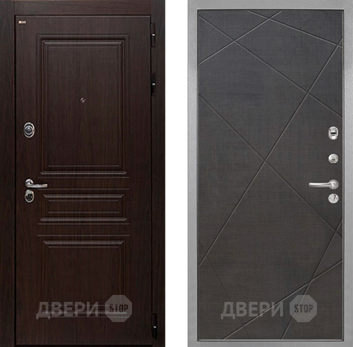 Входная металлическая Дверь Интекрон (INTECRON) Брайтон Тиковое Дерево Лучи-М Венге распил кофе в Дубне