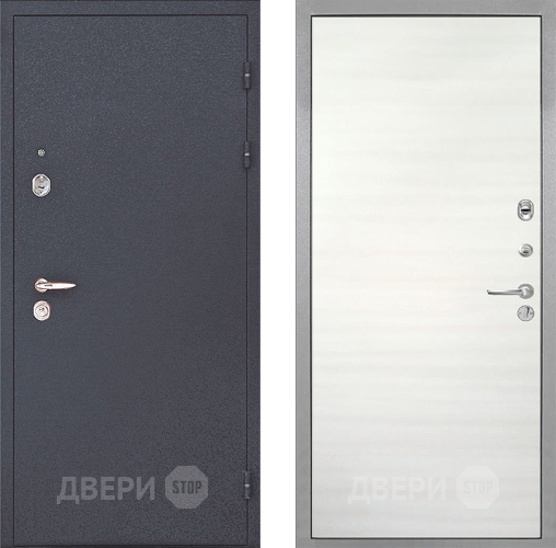 Входная металлическая Дверь Интекрон (INTECRON) Колизей Гладкая Дуб сильвер поперечный в Дубне