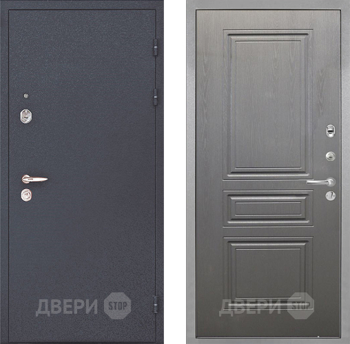 Входная металлическая Дверь Интекрон (INTECRON) Колизей ФЛ-243 Графит вуд дуб в Дубне