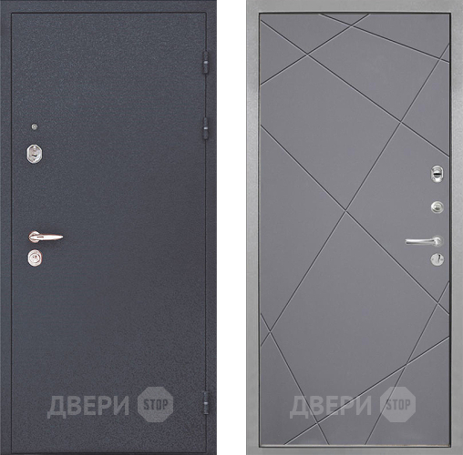 Входная металлическая Дверь Интекрон (INTECRON) Колизей Лучи-М Графит софт в Дубне