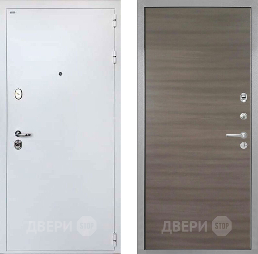 Входная металлическая Дверь Интекрон (INTECRON) Колизей White Гладкая Дуб тоскано поперечный в Дубне