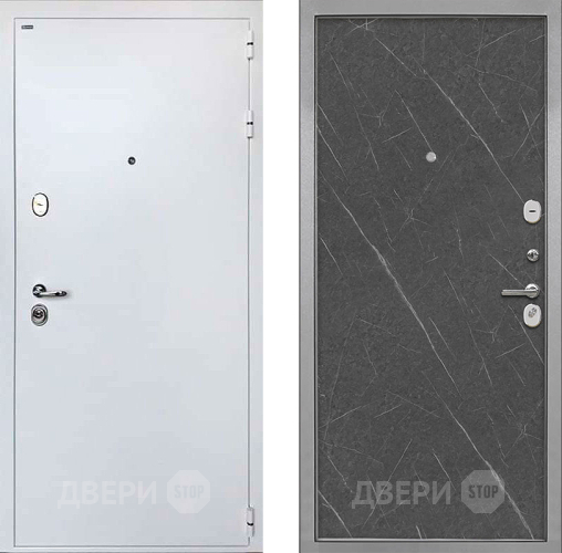 Дверь Интекрон (INTECRON) Колизей White Гладкая Гранит лава оникс в Дубне