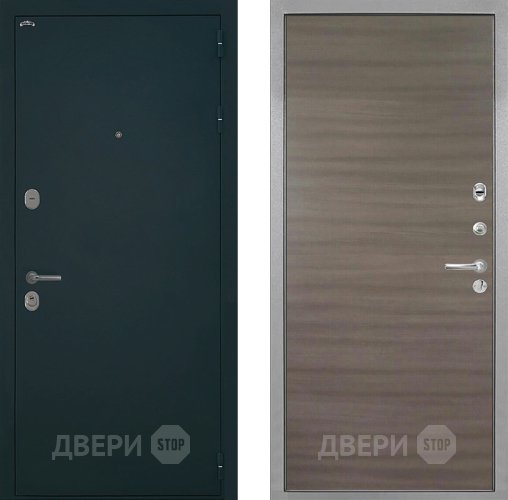 Входная металлическая Дверь Интекрон (INTECRON) Греция Гладкая Дуб тоскано поперечный в Дубне