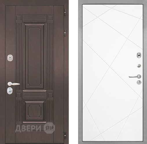 Входная металлическая Дверь Интекрон (INTECRON) Италия Лучи-М Софт милк в Дубне