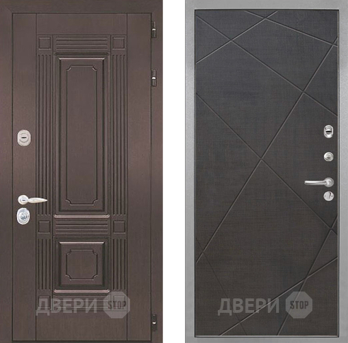 Входная металлическая Дверь Интекрон (INTECRON) Италия Лучи-М Венге распил кофе в Дубне