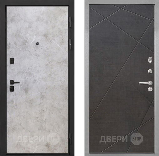 Входная металлическая Дверь Интекрон (INTECRON) Профит Black Мрамор Светлый Лучи-М Венге распил кофе в Дубне