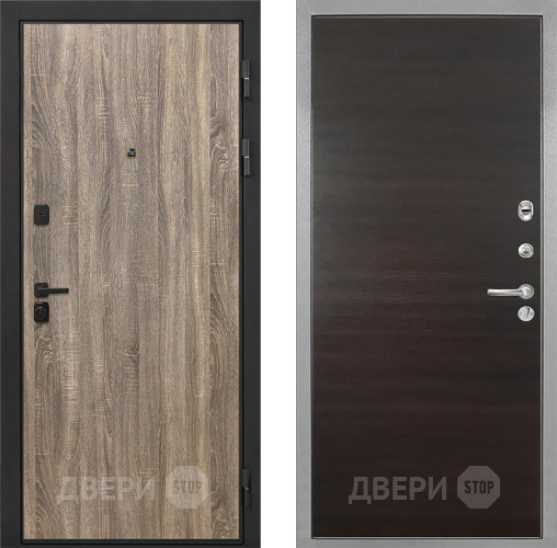 Дверь Интекрон (INTECRON) Профит Black Дуб Турин Гладкая Эковенге поперечный в Дубне