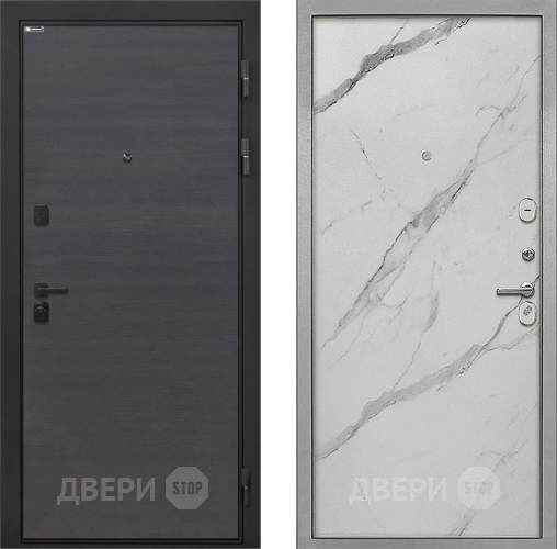 Дверь Интекрон (INTECRON) Профит Black Эковенге Гладкая Мрамор натуральный арктик в Дубне