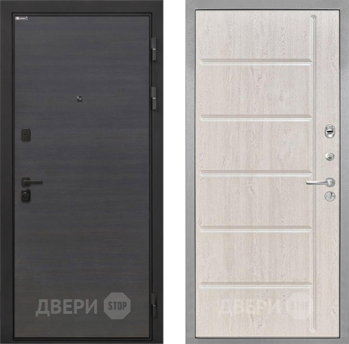 Входная металлическая Дверь Интекрон (INTECRON) Профит Black Эковенге ФЛ-102 Сосна белая в Дубне