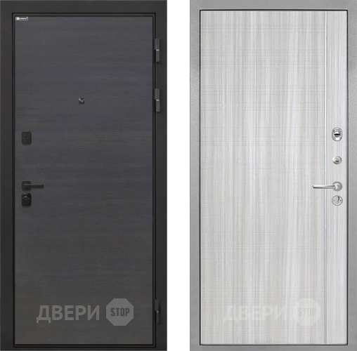 Входная металлическая Дверь Интекрон (INTECRON) Профит Black Эковенге В-07 с молдингом Сандал белый в Дубне