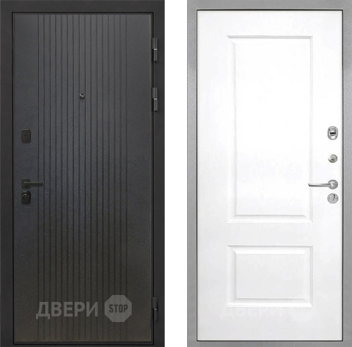 Входная металлическая Дверь Интекрон (INTECRON) Профит Black ФЛ-295 Альба Роял Вуд белый в Дубне