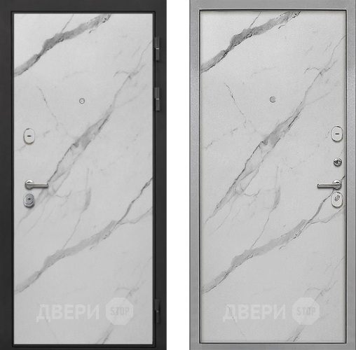 Входная металлическая Дверь Интекрон (INTECRON) Гектор Мрамор Арктик Гладкая Мрамор натуральный арктик в Дубне