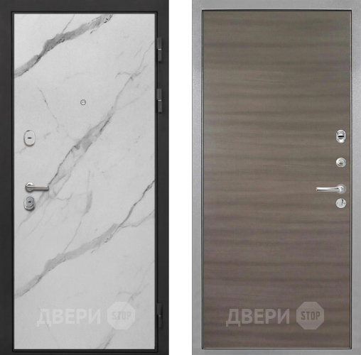 Дверь Интекрон (INTECRON) Гектор Мрамор Арктик Гладкая Дуб тоскано поперечный в Дубне