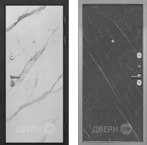 Дверь Интекрон (INTECRON) Гектор Мрамор Арктик Гладкая Гранит лава оникс в Дубне