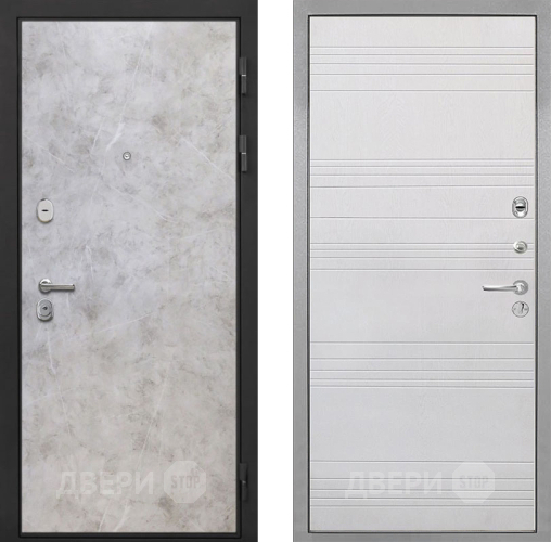 Дверь Интекрон (INTECRON) Гектор Мрамор Светлый ФЛ-316 Белый ясень в Дубне