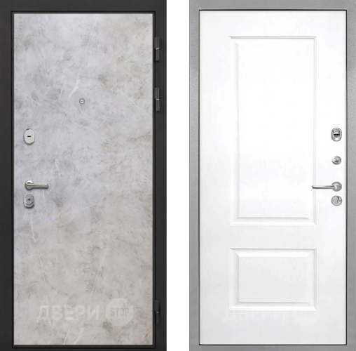 Дверь Интекрон (INTECRON) Гектор Мрамор Светлый Альба Роял Вуд белый в Дубне