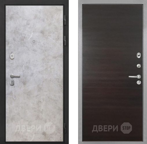 Входная металлическая Дверь Интекрон (INTECRON) Гектор Мрамор Светлый Гладкая Эковенге поперечный в Дубне