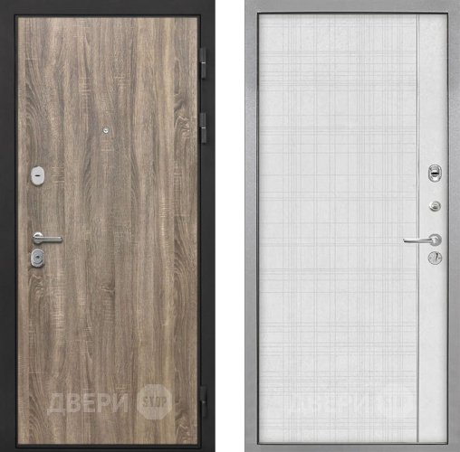 Дверь Интекрон (INTECRON) Гектор Дуб Турин В-07 с молдингом Лофт белый в Дубне