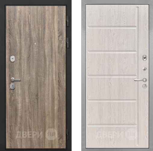 Входная металлическая Дверь Интекрон (INTECRON) Гектор Дуб Турин ФЛ-102 Сосна белая в Дубне