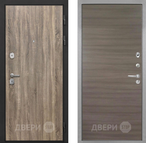Входная металлическая Дверь Интекрон (INTECRON) Гектор Дуб Турин Гладкая Дуб тоскано поперечный в Дубне