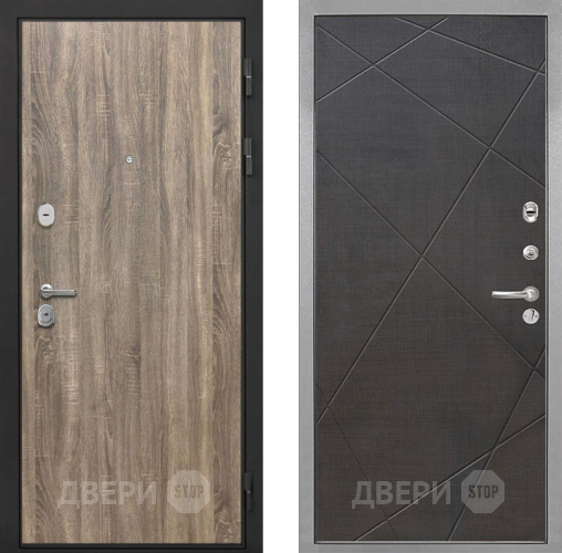 Входная металлическая Дверь Интекрон (INTECRON) Гектор Дуб Турин Лучи-М Венге распил кофе в Дубне