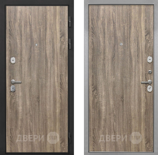 Входная металлическая Дверь Интекрон (INTECRON) Гектор Дуб Турин Гладкая Дуб турин в Дубне