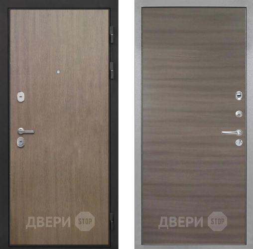 Входная металлическая Дверь Интекрон (INTECRON) Гектор Венге Коричневый Гладкая Дуб тоскано поперечный в Дубне