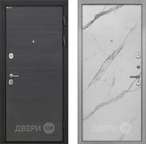 Входная металлическая Дверь Интекрон (INTECRON) Гектор Эковенге Гладкая Мрамор натуральный арктик в Дубне