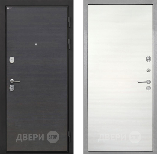 Входная металлическая Дверь Интекрон (INTECRON) Гектор Эковенге Гладкая Дуб сильвер поперечный в Дубне