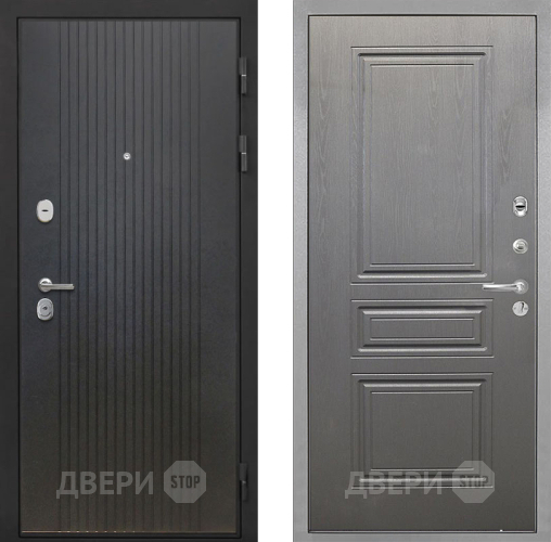 Входная металлическая Дверь Интекрон (INTECRON) Гектор ФЛ-295 ФЛ-243 Графит вуд дуб в Дубне