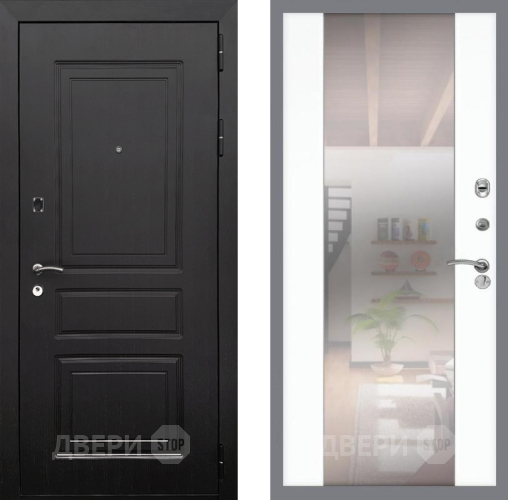 Дверь Рекс (REX) 6 Венге СБ-16 Зеркало Силк Сноу в Дубне