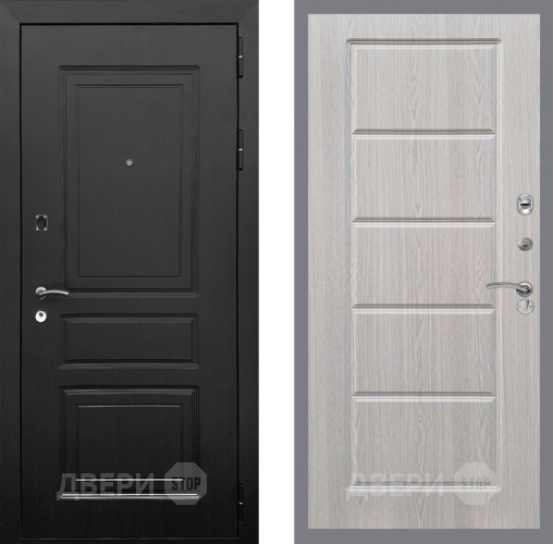 Входная металлическая Дверь Рекс (REX) 6 Венге FL-39 Беленый дуб в Дубне