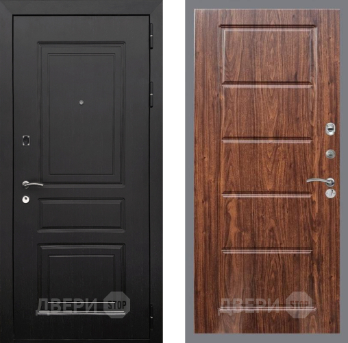 Входная металлическая Дверь Рекс (REX) 6 Венге FL-39 орех тисненый в Дубне