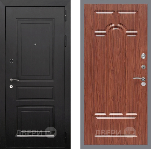 Входная металлическая Дверь Рекс (REX) 6 Венге FL-58 орех тисненый в Дубне