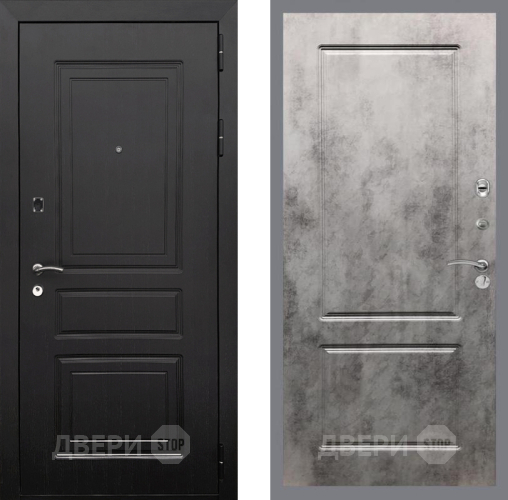 Входная металлическая Дверь Рекс (REX) 6 Венге FL-117 Бетон темный в Дубне