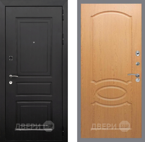 Входная металлическая Дверь Рекс (REX) 6 Венге FL-128 Дуб в Дубне