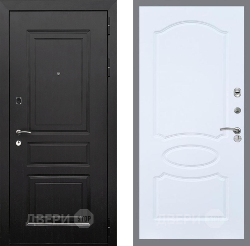 Входная металлическая Дверь Рекс (REX) 6 Венге FL-128 Силк Сноу в Дубне