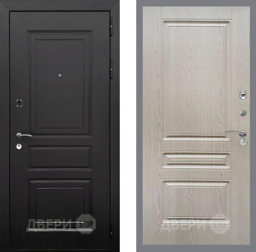 Входная металлическая Дверь Рекс (REX) 6 Венге FL-243 Беленый дуб в Дубне