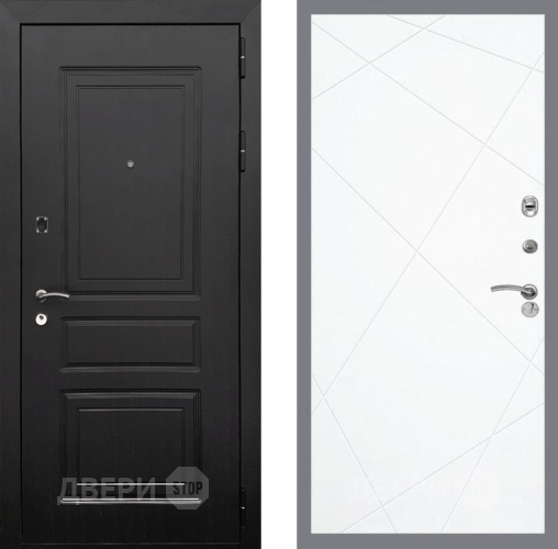 Входная металлическая Дверь Рекс (REX) 6 Венге FL-291 Силк Сноу в Дубне