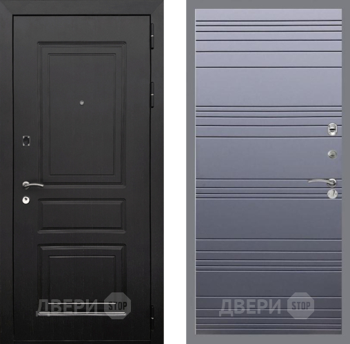 Входная металлическая Дверь Рекс (REX) 6 Венге Line Силк титан в Дубне