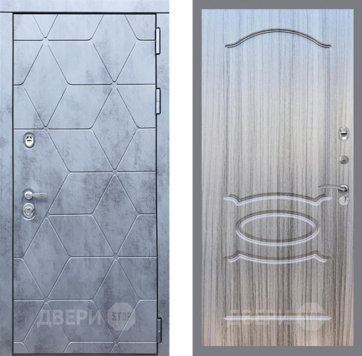 Входная металлическая Дверь Рекс (REX) 28 FL-128 Сандал грей в Дубне