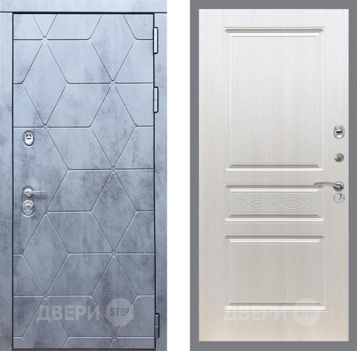 Входная металлическая Дверь Рекс (REX) 28 FL-243 Лиственница беж в Дубне