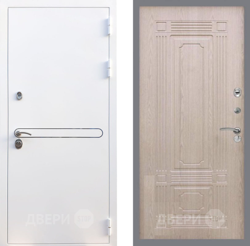 Входная металлическая Дверь Рекс (REX) 27 FL-2 Беленый дуб в Дубне