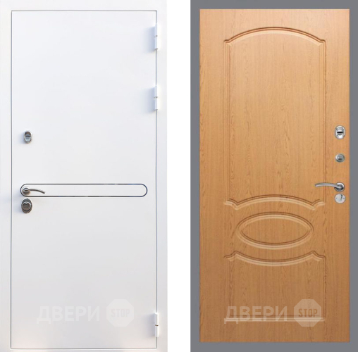 Входная металлическая Дверь Рекс (REX) 27 FL-128 Дуб в Дубне